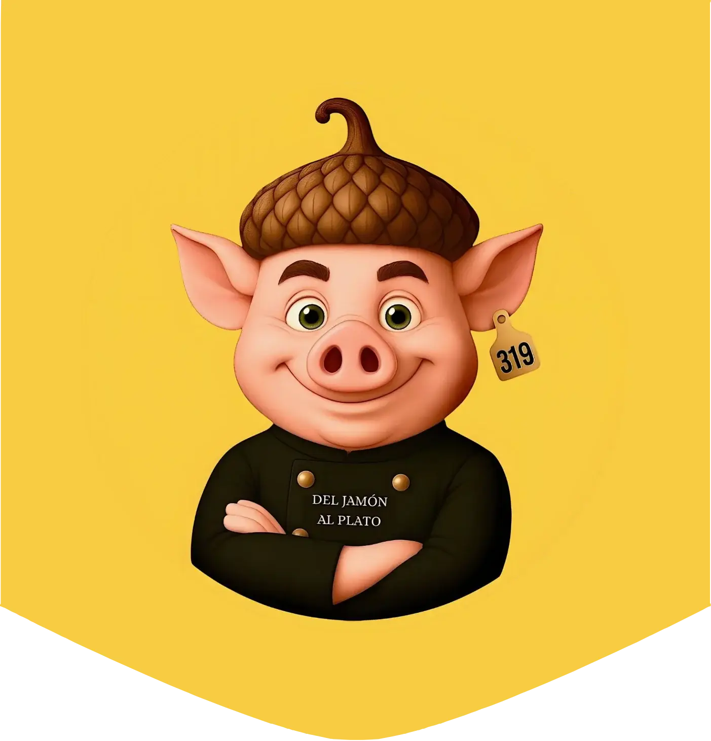 Logotipo Del Jamon Al Plato